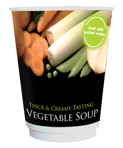 12oz paper incup - Vegetable Soup